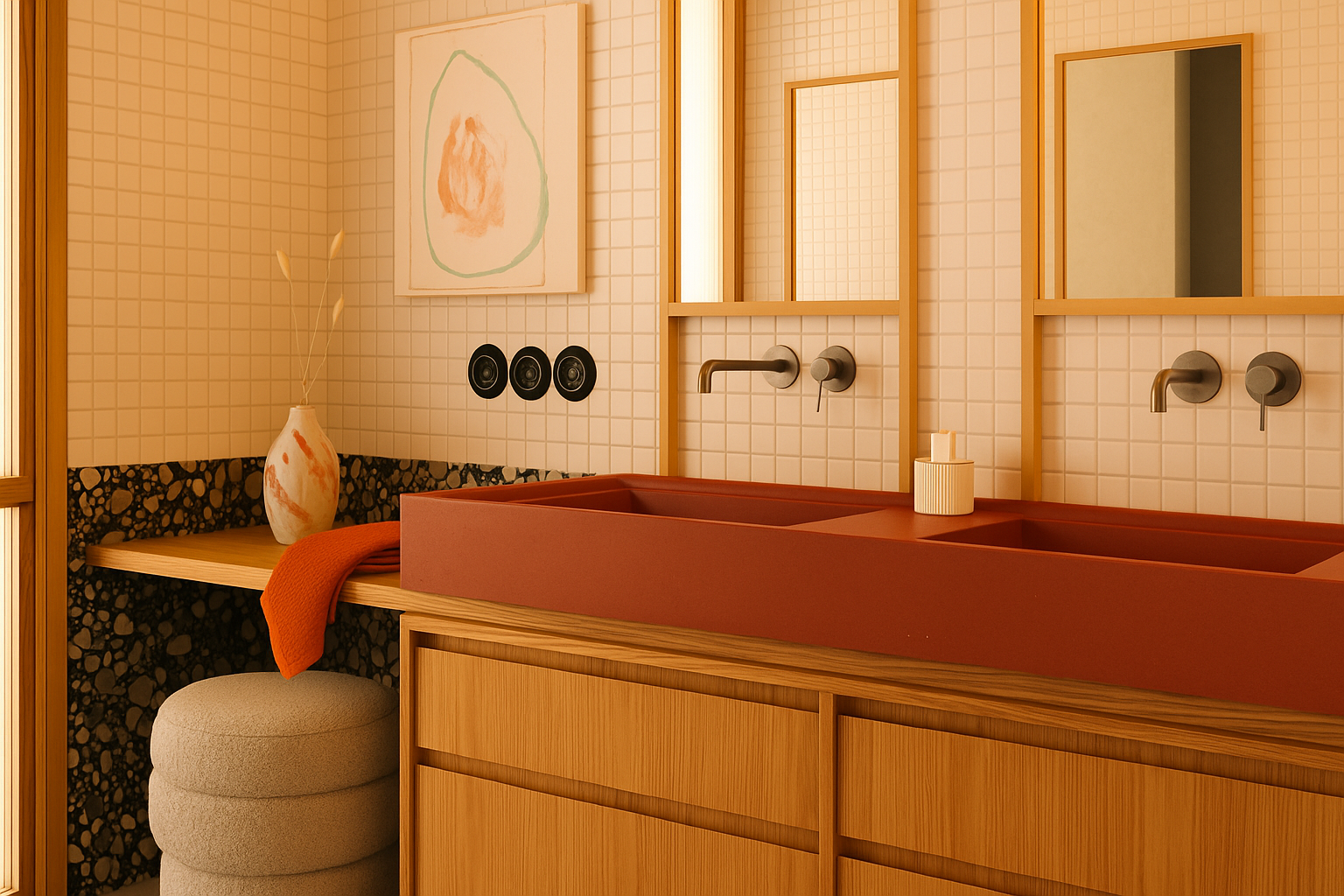 I’d Have Never Thought Mid-Century Modern Style Would Work So Well for a Bathroom — But These 10 Examples Prove They’re a Match Made in Heaven