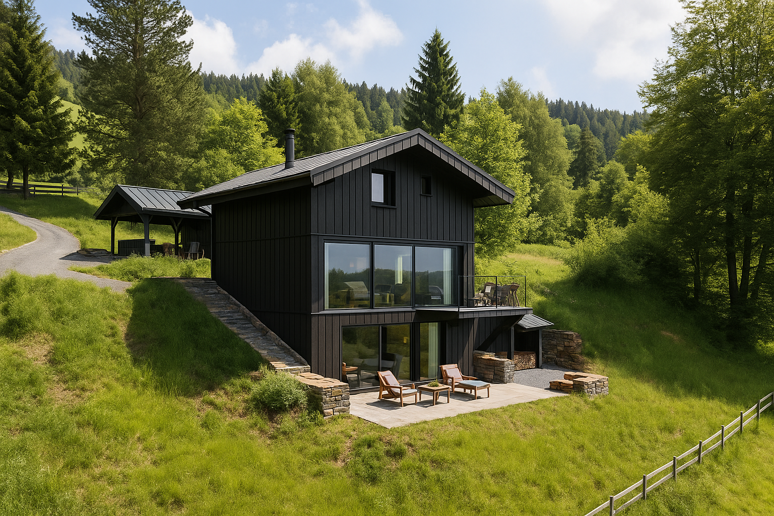 This Mountaintop Home in Switzerland Is a Modern Take on a Classic Alpine Chalet