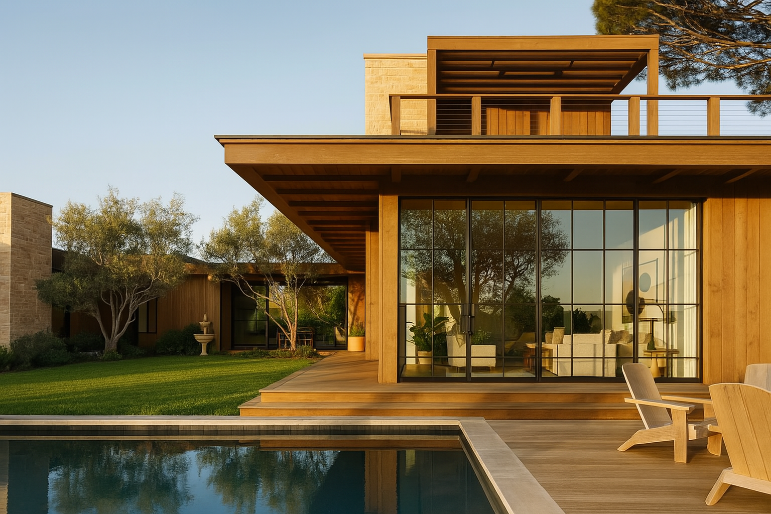 This Napa Valley–inspired Corona del Mar home is a rustic oasis for entertaining