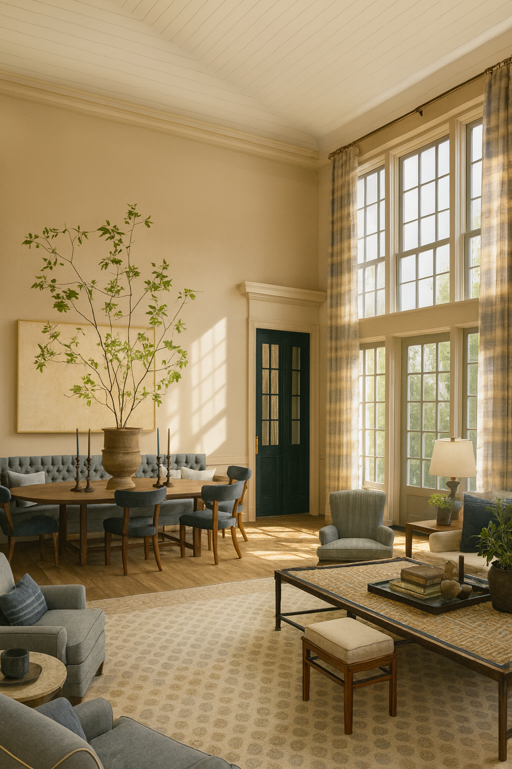 An impressive and considered house in New York state layered with a mixture of styles by Steven Gambrel