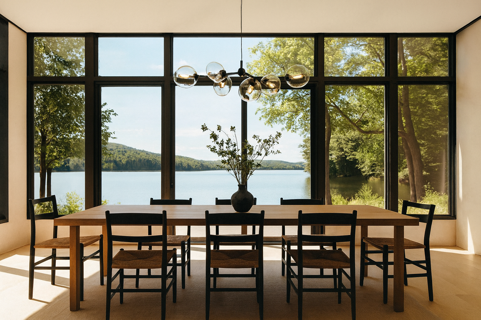 Inside a stunning New Hampshire lakeside home with Lake Winnipesaukee views