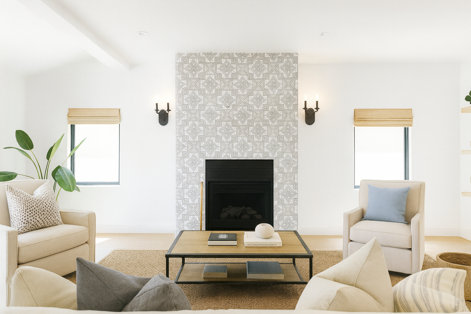 57 Beautiful Tiled Fireplace Ideas for Every Style