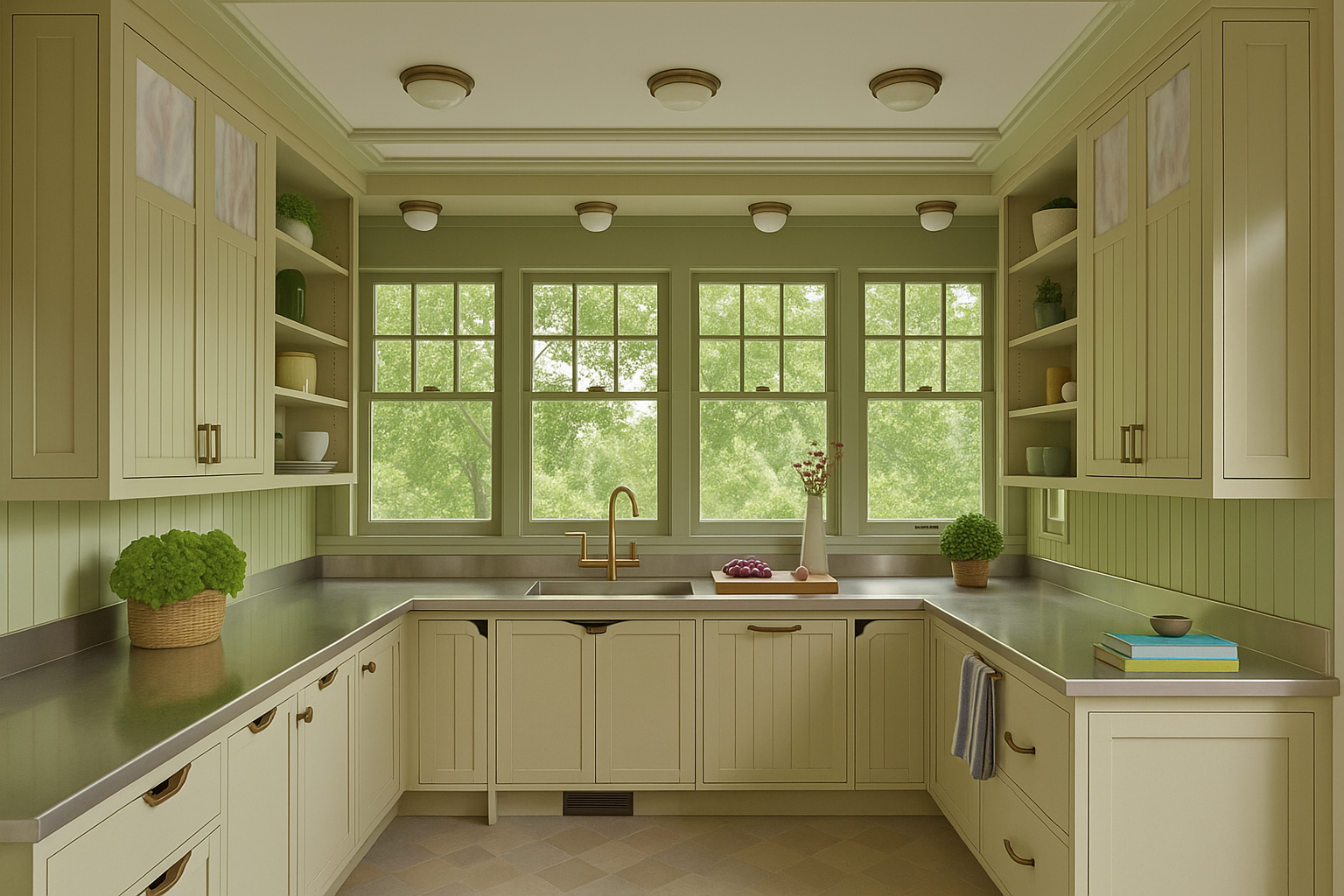 A Cottage-Style Cook Space