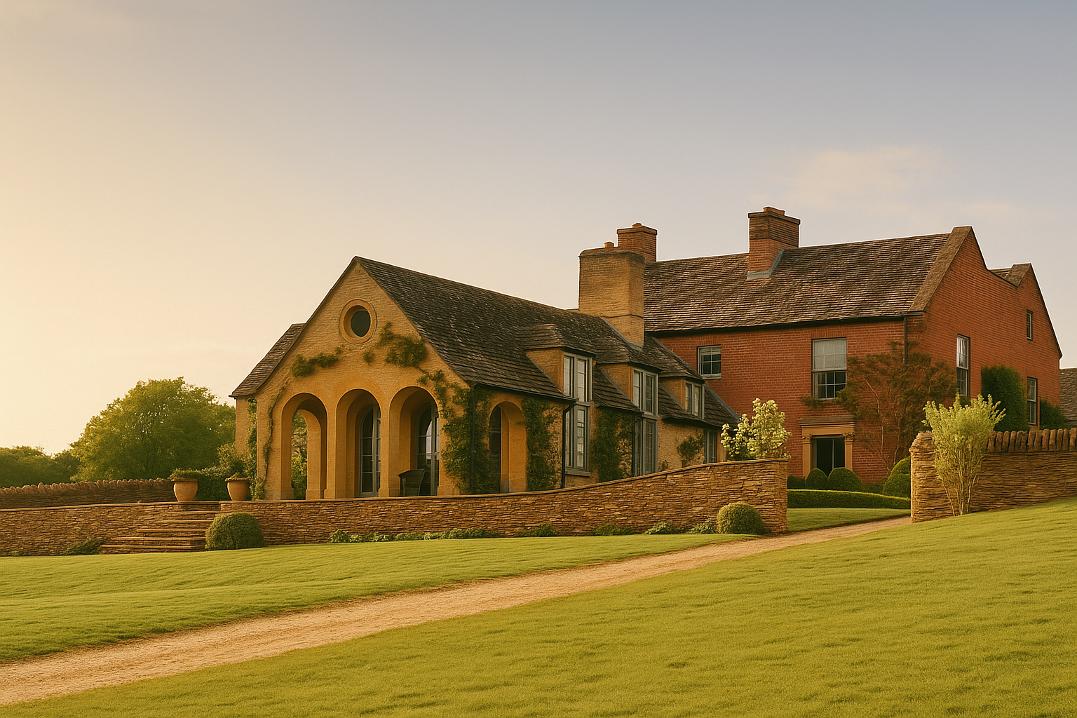 An unusual country house in Warwickshire with curated yet comfortable interiors by Sims Hilditch