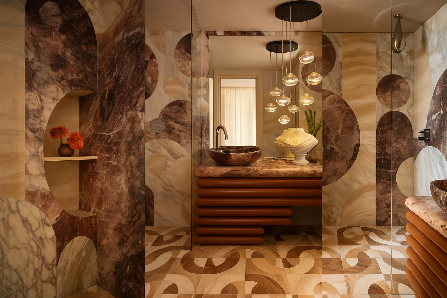 “Every Detail Was Treated as Functional Art” — How a Designer Transformed a Small Bathroom Into a Breathtaking Marble Masterpiece