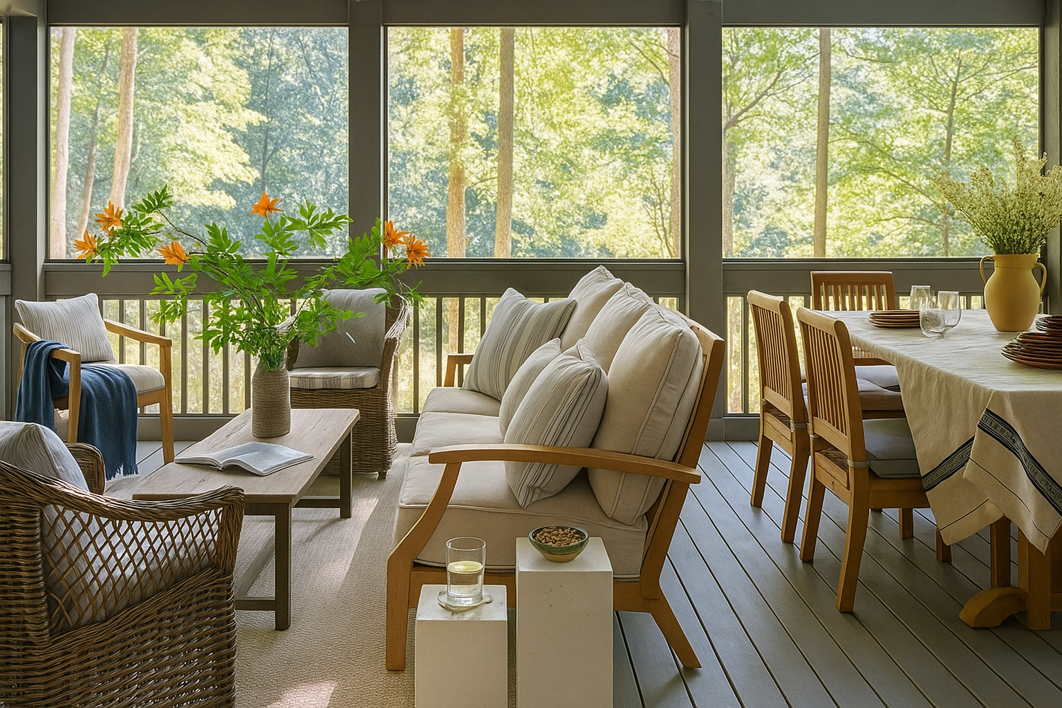 This Transportive Mountain Escape Features the Same Green Paint in Almost Every Room