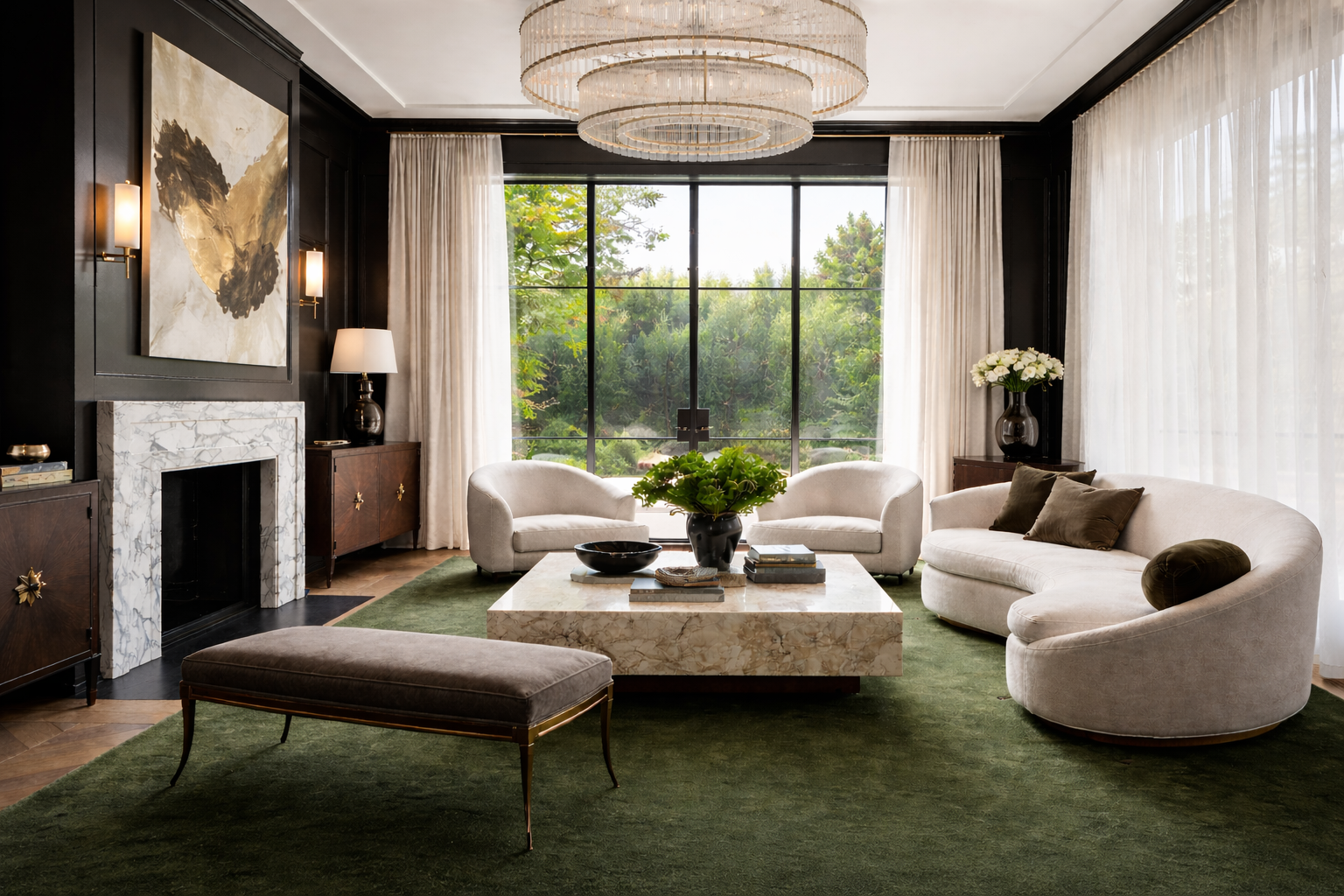 Discover A Polished + Poised Transitional Abode In Brentwood