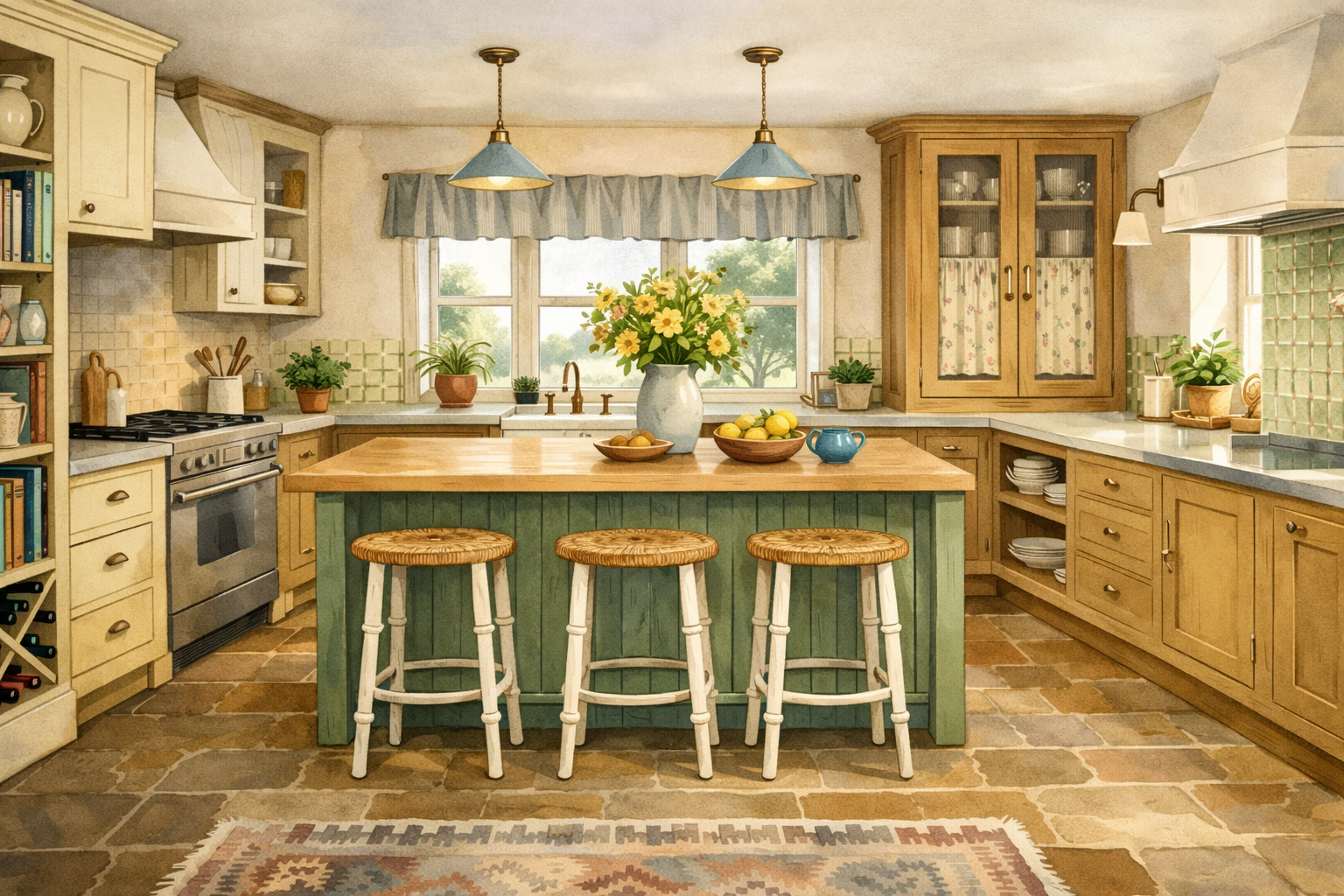 A row of disjointed cottages transformed into a welcoming home with views over the South Downs