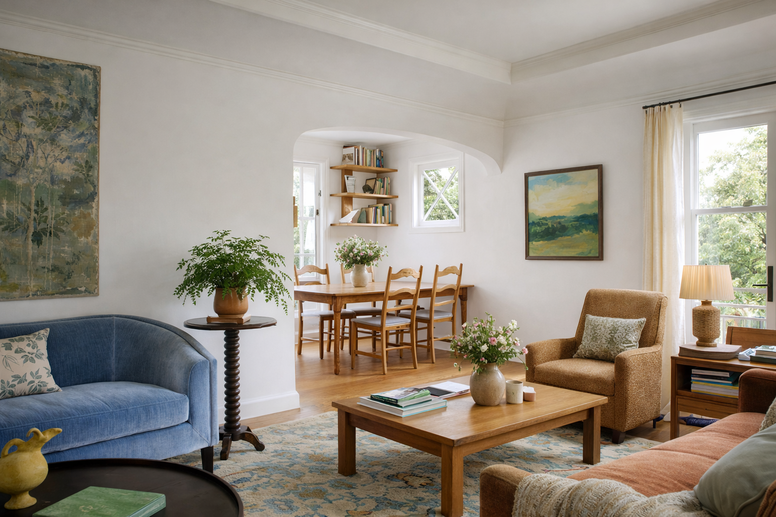 Alter Interiors Infuse Pared-Back Flower Power In Family Home