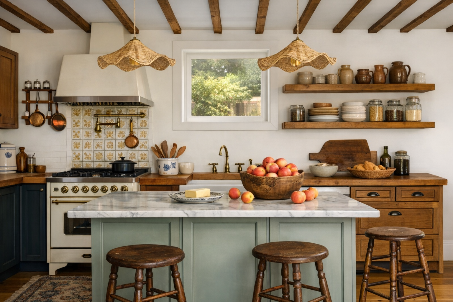 A cosy and colourful farmhouse style home in upstate New York