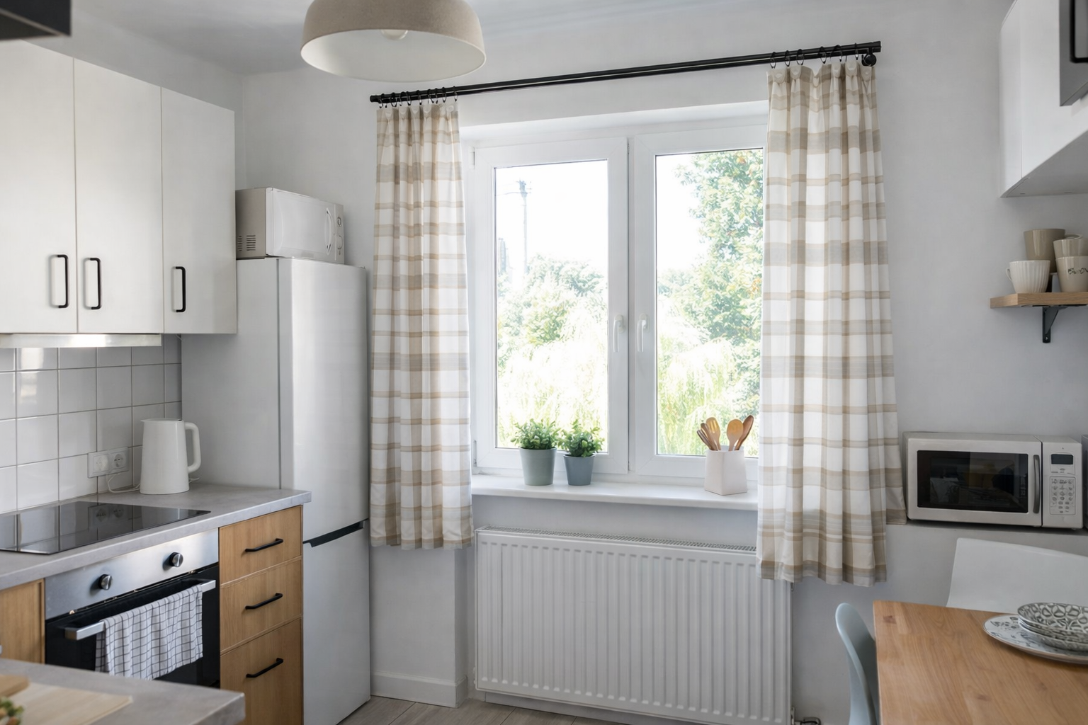 Designers Say Curtains Are the Easiest Way to Add Personality to Your Kitchen