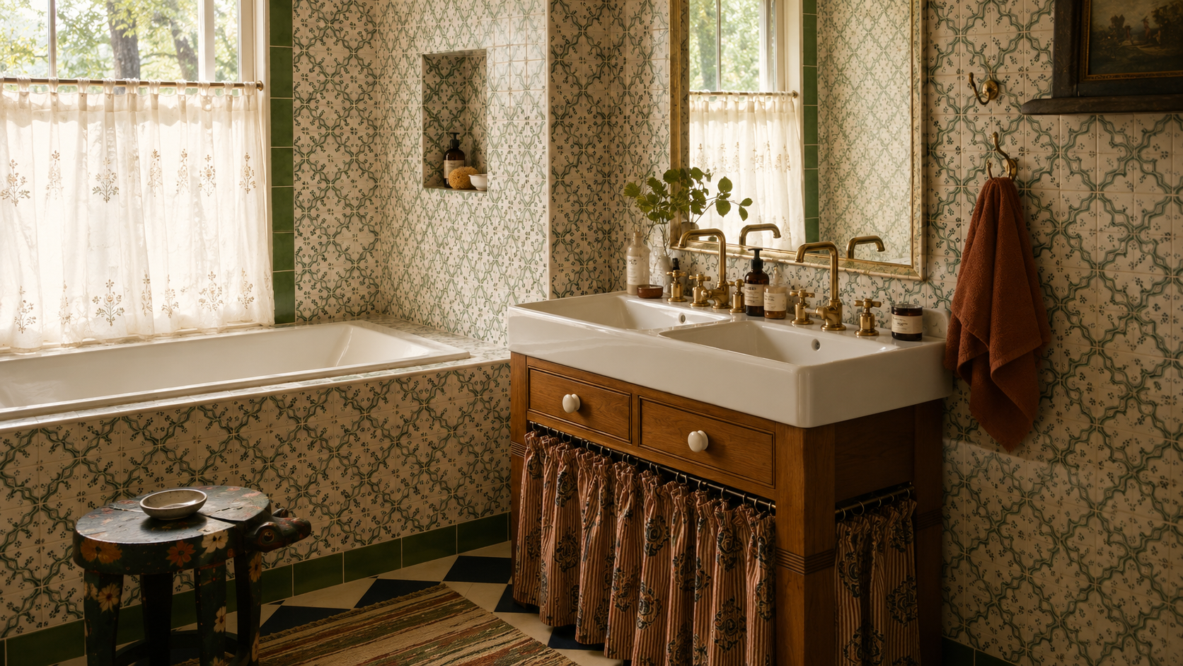 The bold bathroom colour combinations we’re loving right now