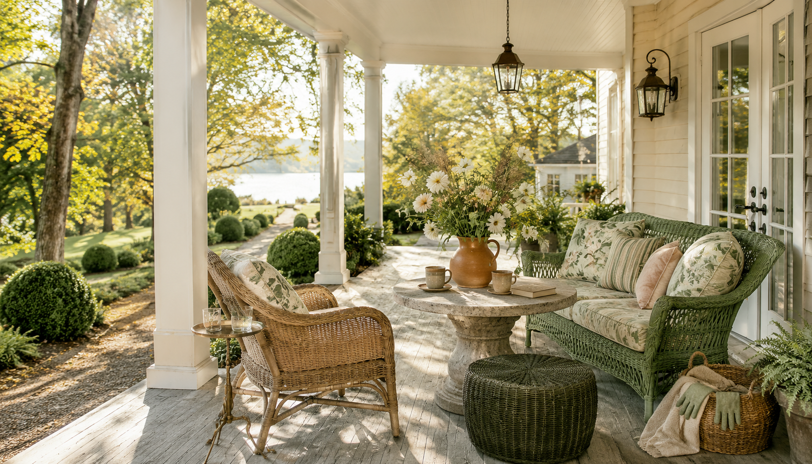6 Designer Tricks That Make A Small Front Porch Feel Twice As Big