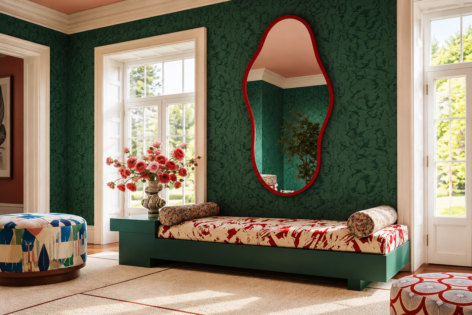 Designers Say That Emerald Green Is the Accent Color of the Moment. Here’s How They’re Using It Now.
